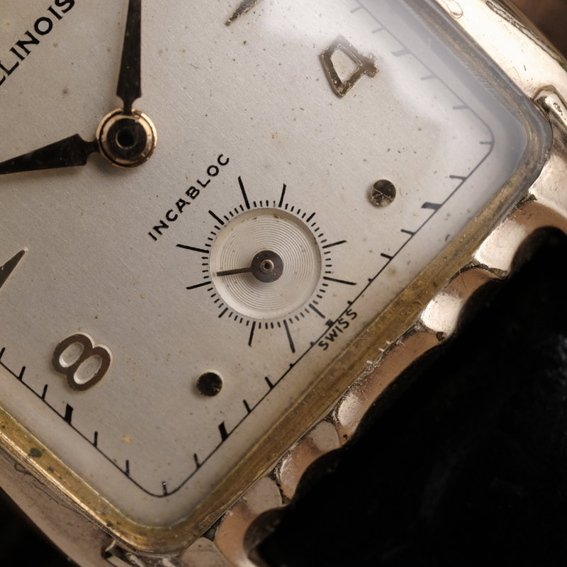 Illinois Illinois - Incabloc 'Art Deco' [10K-RGP] - Ohne mindestpreis - 9511 - Herren - 1950-1959  vintage watch - image 8