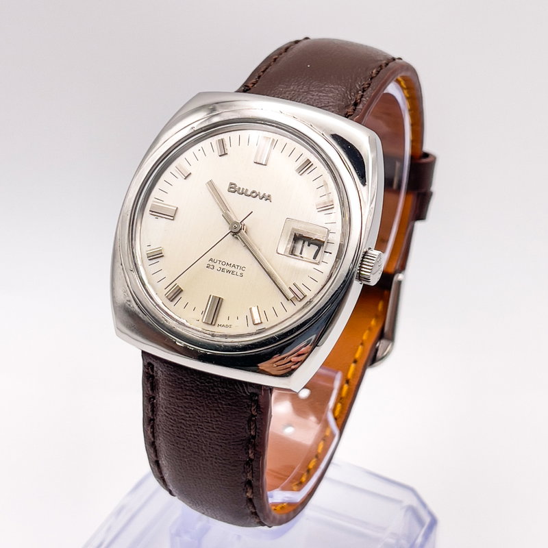Bulova Bulova - "Linen dial" - No reserve price - 687 - Men - 1968 vintage watch - image 2