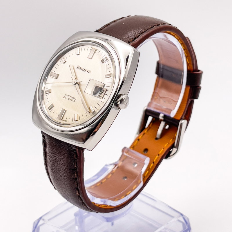 Bulova Bulova - "Linen dial" - No reserve price - 687 - Men - 1968 vintage watch - image 3