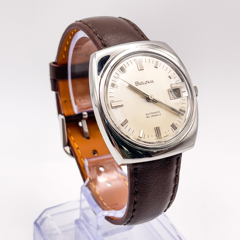 Bulova Bulova - "Linen dial" - No reserve price - 687 - Men - 1968 vintage watch - image 4