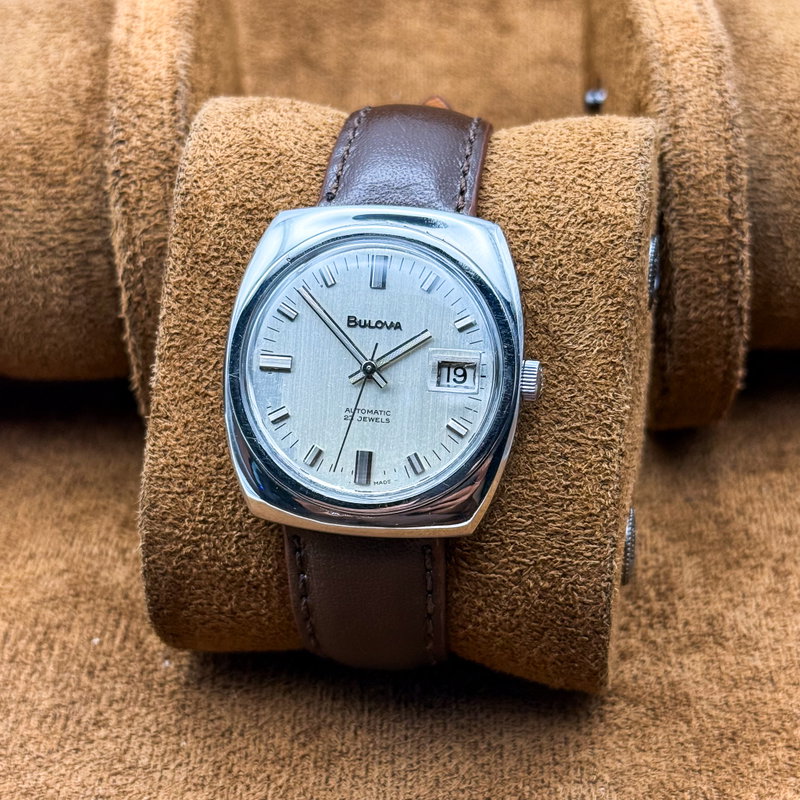 Bulova Bulova - "Linen dial" - No reserve price - 687 - Men - 1968 vintage watch - image 9