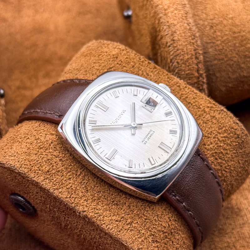 Bulova Bulova - "Linen dial" - No reserve price - 687 - Men - 1968 vintage watch - image 12