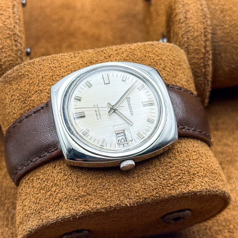 Bulova Bulova - "Linen dial" - No reserve price - 687 - Men - 1968 vintage watch - image 13