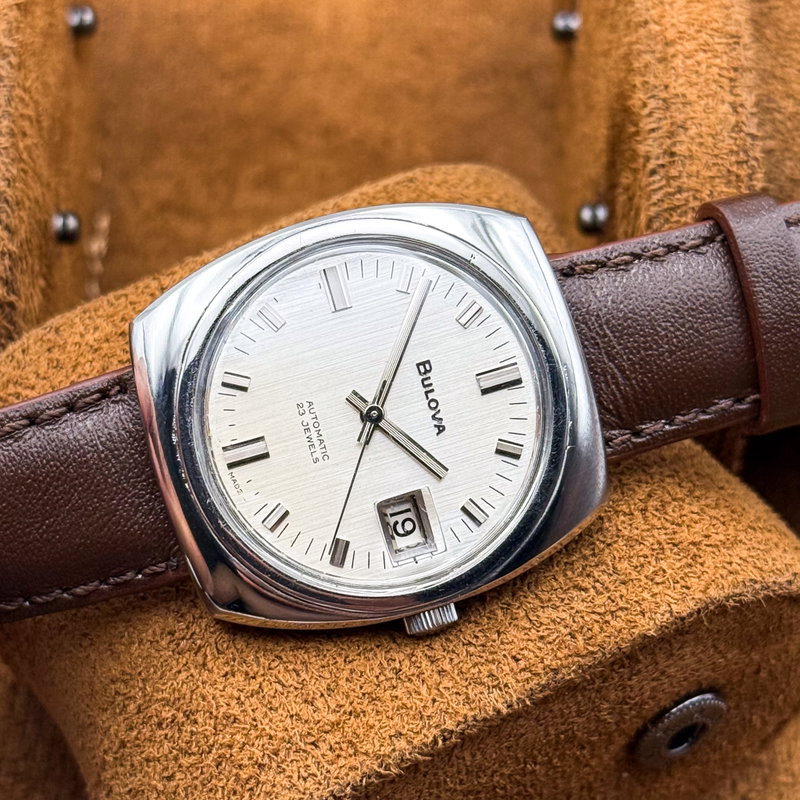 Bulova Bulova - "Linen dial" - No reserve price - 687 - Men - 1968 vintage watch - image 19