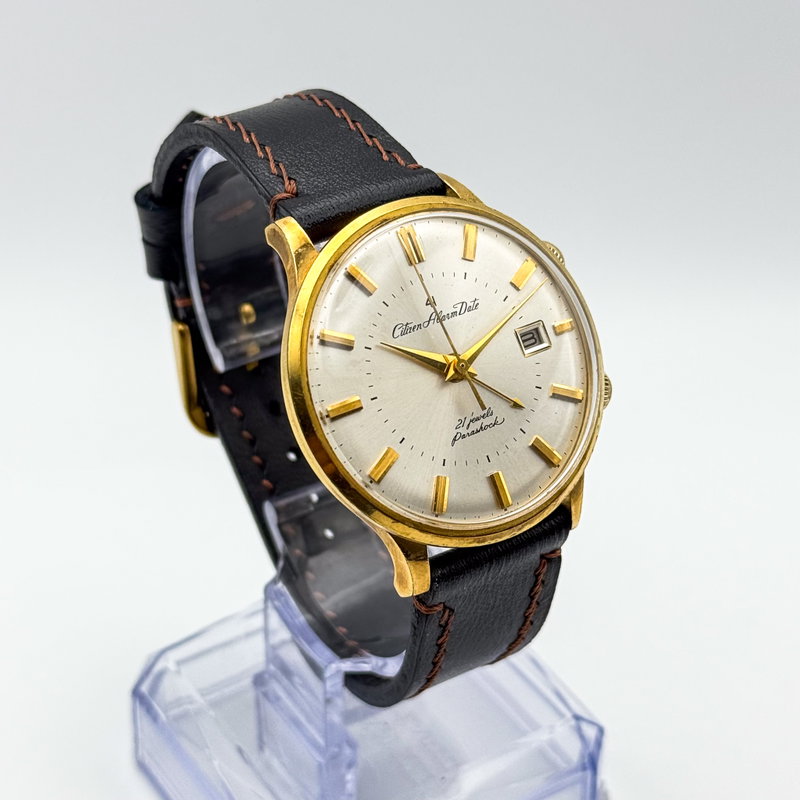 Citizen Citizen - Alarm Date 4H 金鏡 (Kinkyō) – Golden Mirror - No reserve price - ALD15701 - Men - 1965 vintage watch - image 4