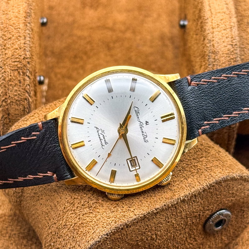 Citizen Citizen - Alarm Date 4H 金鏡 (Kinkyō) – Golden Mirror - No reserve price - ALD15701 - Men - 1965 vintage watch - image 23