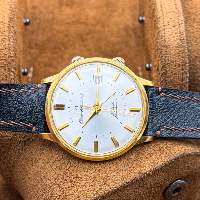 Citizen Citizen - Alarm Date 4H 金鏡 (Kinkyō) – Golden Mirror - No reserve price - ALD15701 - Men - 1965 vintage watch - image 24