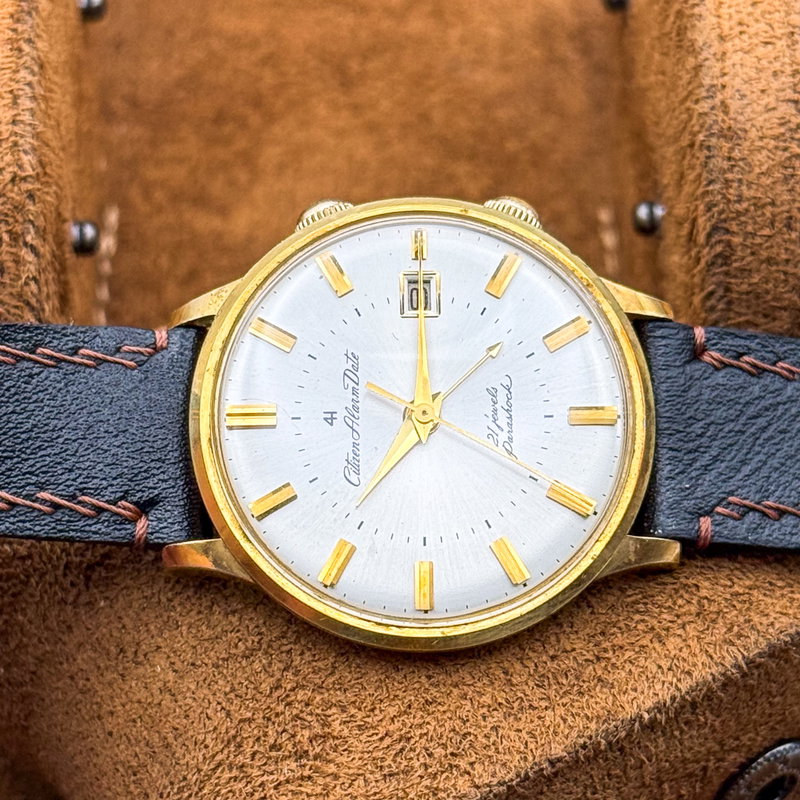 Citizen Citizen - Alarm Date 4H 金鏡 (Kinkyō) – Golden Mirror - No reserve price - ALD15701 - Men - 1965 vintage watch - image 25