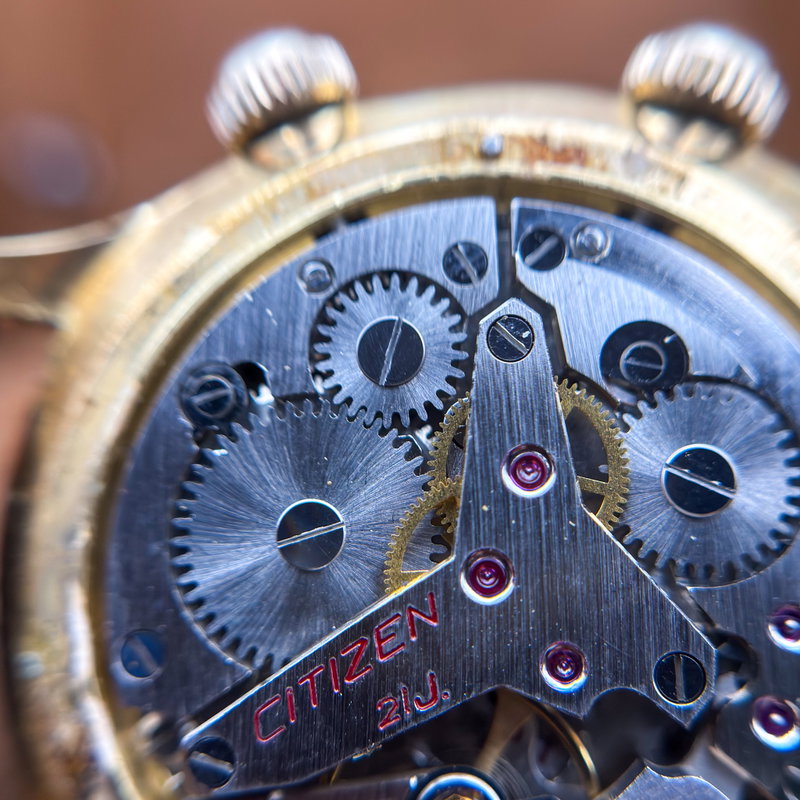 Citizen Citizen - Alarm Date 4H 金鏡 (Kinkyō) – Golden Mirror - No reserve price - ALD15701 - Men - 1965 vintage watch - image 29