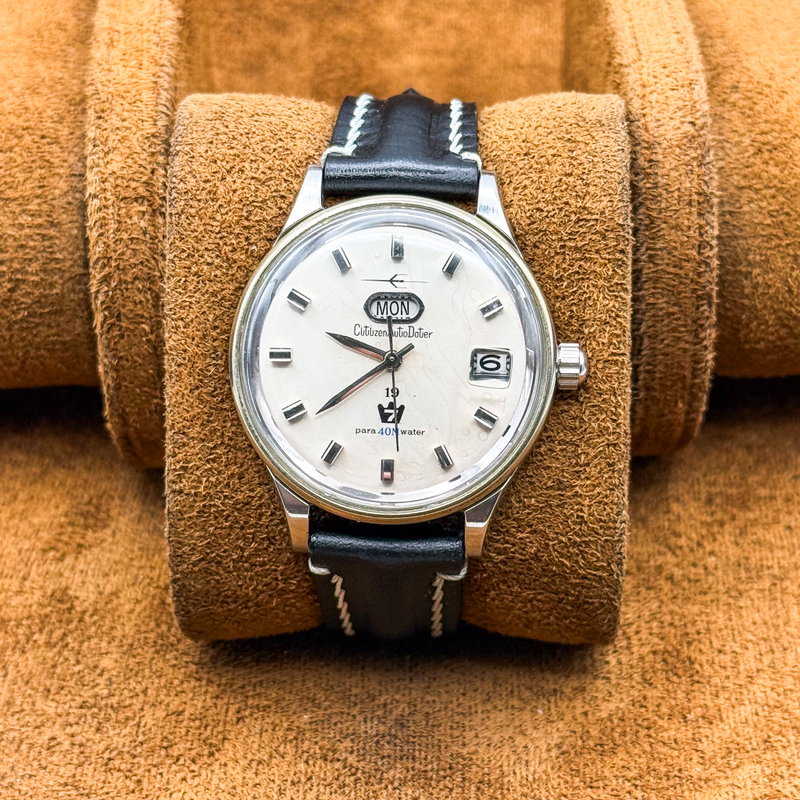 Citizen Citizen - Auto Dater 7 [Serviced] 珠光 (Shūkō) – Pearl Light - No reserve price - 41002140 - Men - 1964 vintage watch - image 2
