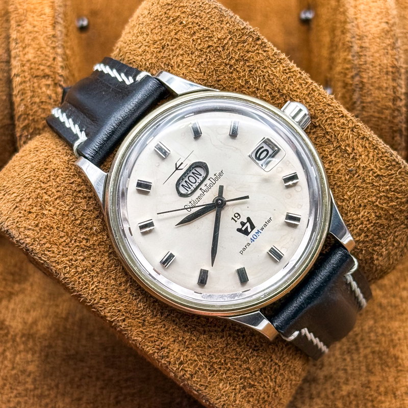 Citizen Citizen - Auto Dater 7 [Serviced] 珠光 (Shūkō) – Pearl Light - No reserve price - 41002140 - Men - 1964 vintage watch - image 7