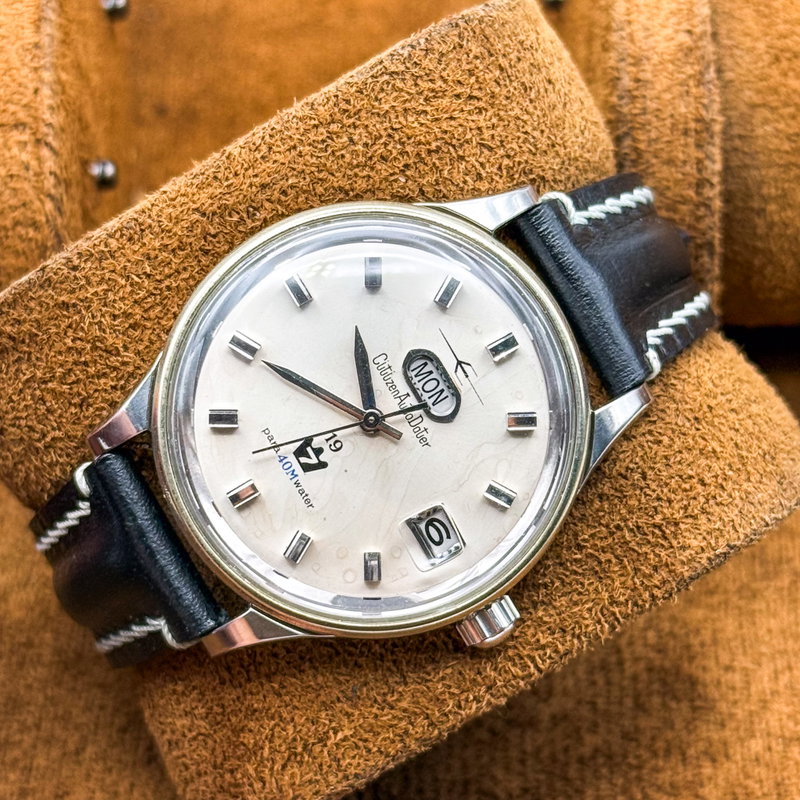 Citizen Citizen - Auto Dater 7 [Serviced] 珠光 (Shūkō) – Pearl Light - No reserve price - 41002140 - Men - 1964 vintage watch - image 9
