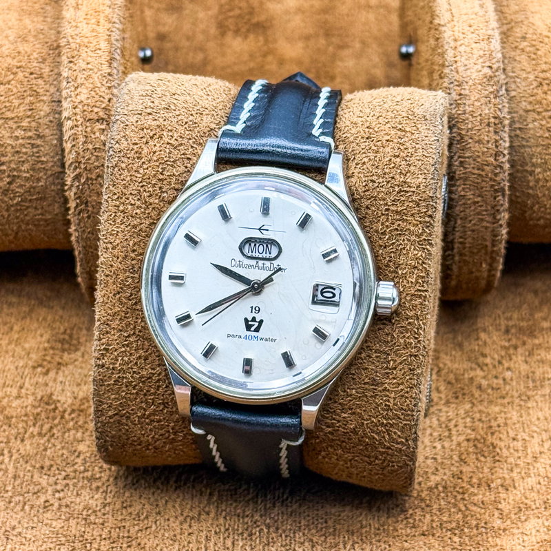 Citizen Citizen - Auto Dater 7 [Serviced] 珠光 (Shūkō) – Pearl Light - No reserve price - 41002140 - Men - 1964 vintage watch - image 10