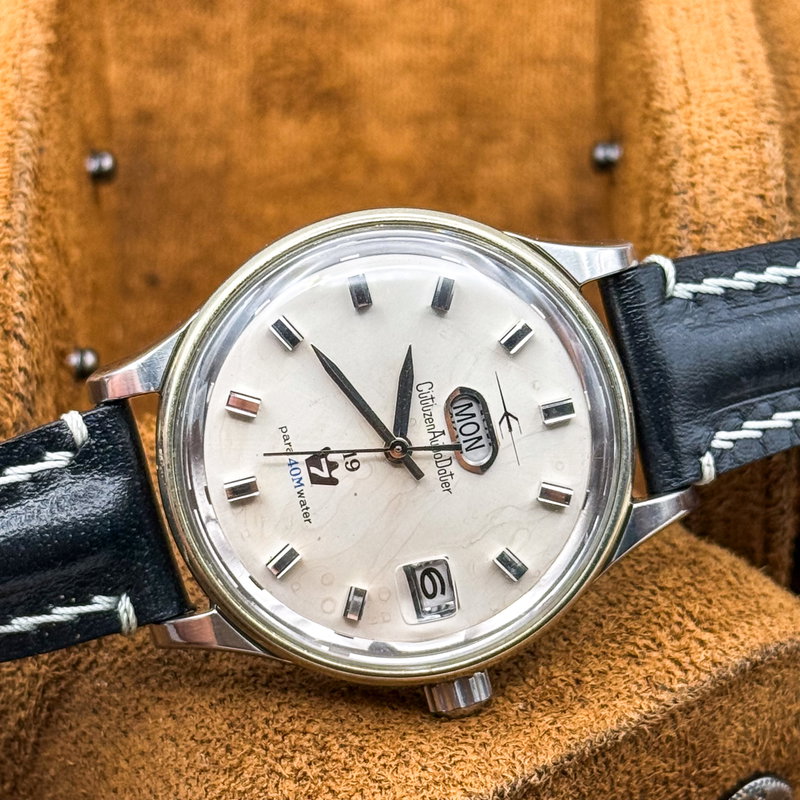 Citizen Citizen - Auto Dater 7 [Serviced] 珠光 (Shūkō) – Pearl Light - No reserve price - 41002140 - Men - 1964 vintage watch - image 12