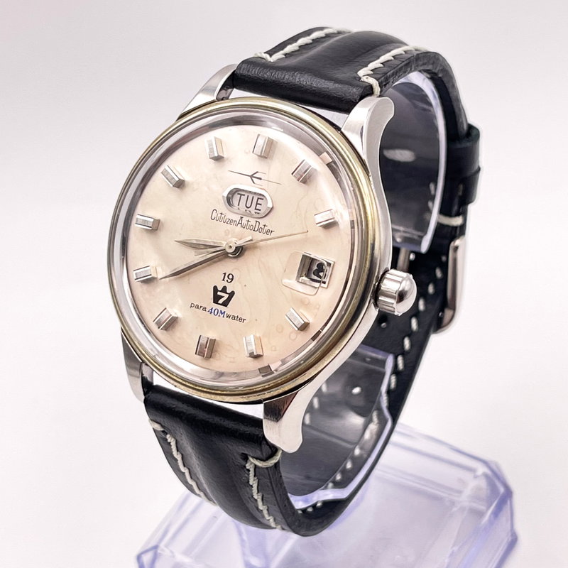Citizen Citizen - Auto Dater 7 [Serviced] 珠光 (Shūkō) – Pearl Light - No reserve price - 41002140 - Men - 1964 vintage watch - image 20