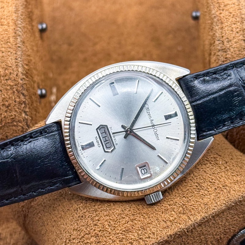 Citizen Citizen - Auto Dater 520 結影 (Ketsuei) – Bound Shadow - No reserve price - AD10825 - Men - 1966 vintage watch - image 18