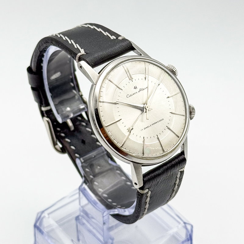 Citizen Citizen - Alarm 4H "Serviced" 銀鏡 (Ginkyō) – Silver Mirror - No reserve price - 1507062 - Men - 1960 vintage watch - image 4