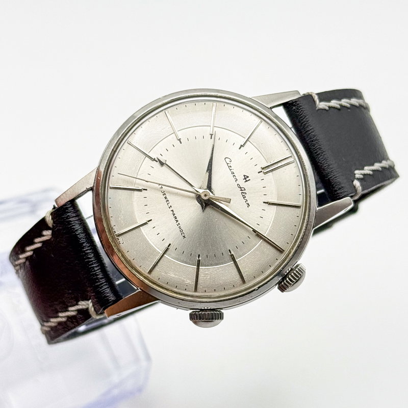 Citizen Citizen - Alarm 4H "Serviced" 銀鏡 (Ginkyō) – Silver Mirror - No reserve price - 1507062 - Men - 1960 vintage watch - image 8