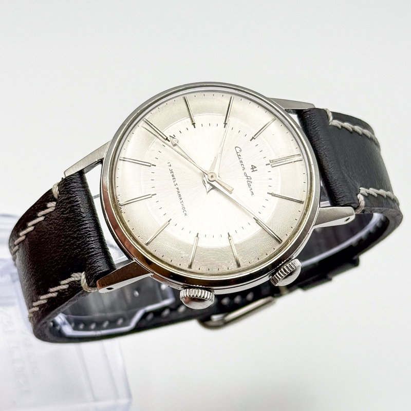 Citizen Citizen - Alarm 4H "Serviced" 銀鏡 (Ginkyō) – Silver Mirror - No reserve price - 1507062 - Men - 1960 vintage watch - image 9