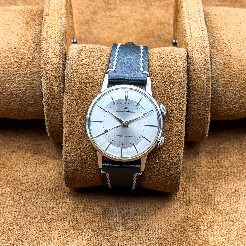 Citizen Citizen - Alarm 4H "Serviced" 銀鏡 (Ginkyō) – Silver Mirror - No reserve price - 1507062 - Men - 1960 vintage watch - image 10