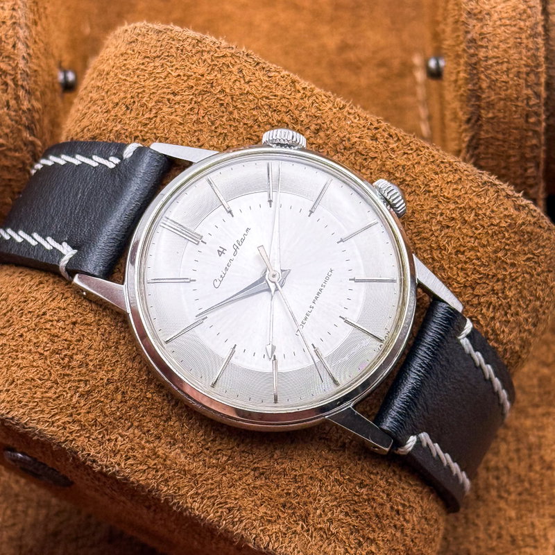 Citizen Citizen - Alarm 4H "Serviced" 銀鏡 (Ginkyō) – Silver Mirror - No reserve price - 1507062 - Men - 1960 vintage watch - image 16