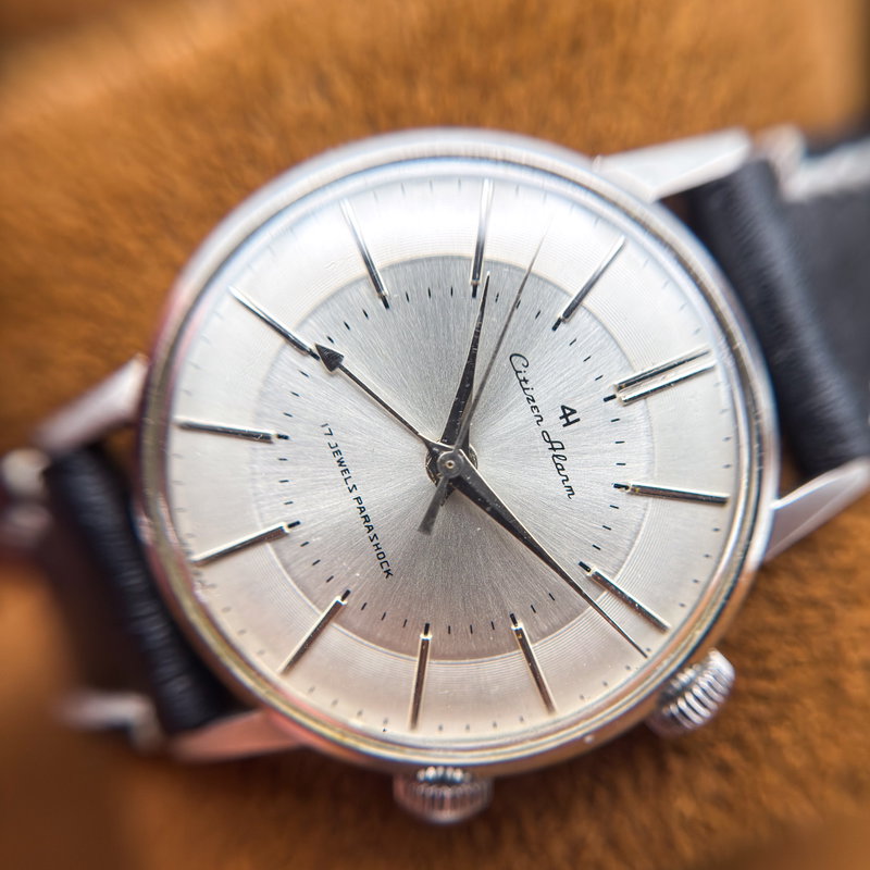 Citizen Citizen - Alarm 4H "Serviced" 銀鏡 (Ginkyō) – Silver Mirror - No reserve price - 1507062 - Men - 1960 vintage watch - image 18