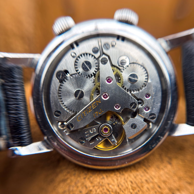 Citizen Citizen - Alarm 4H "Serviced" 銀鏡 (Ginkyō) – Silver Mirror - No reserve price - 1507062 - Men - 1960 vintage watch - image 24