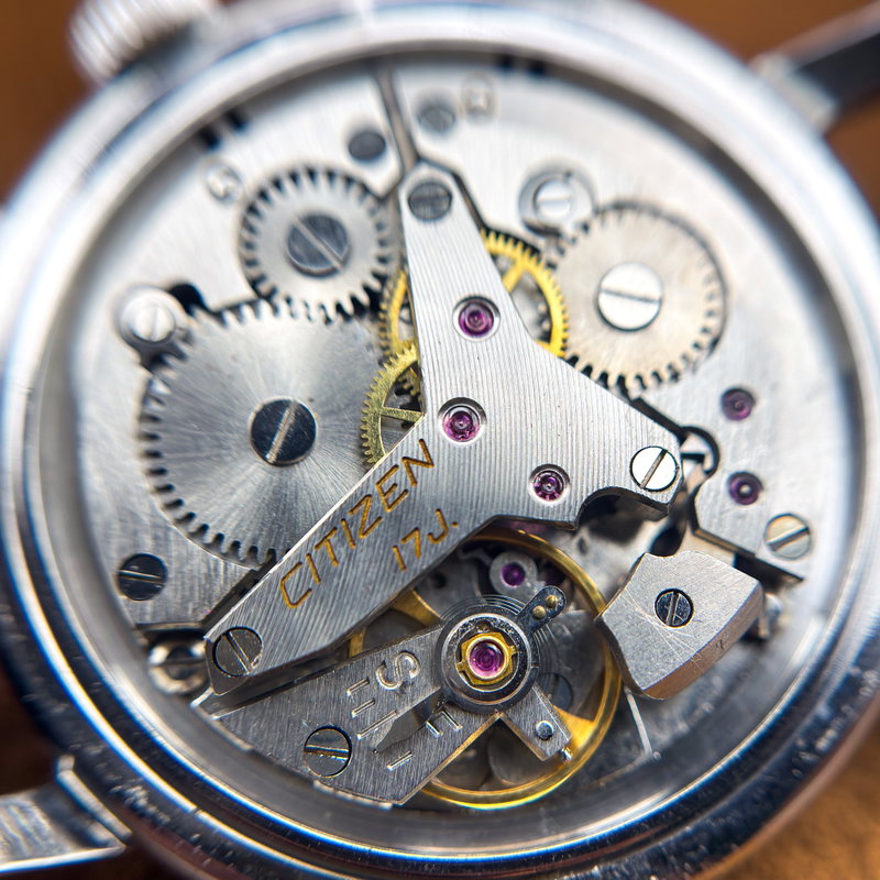 Citizen Citizen - Alarm 4H "Serviced" 銀鏡 (Ginkyō) – Silver Mirror - No reserve price - 1507062 - Men - 1960 vintage watch - image 26