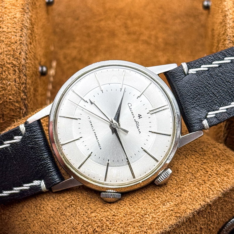 Citizen Citizen - Alarm 4H "Serviced" 銀鏡 (Ginkyō) – Silver Mirror - No reserve price - 1507062 - Men - 1960 vintage watch - image 27