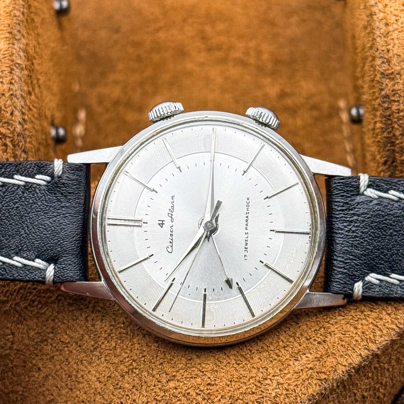 Citizen Citizen - Alarm 4H "Serviced" 銀鏡 (Ginkyō) – Silver Mirror - No reserve price - 1507062 - Men - 1960 vintage watch - image 29