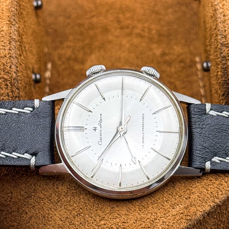 Citizen Citizen - Alarm 4H "Serviced" 銀鏡 (Ginkyō) – Silver Mirror - No reserve price - 1507062 - Men - 1960 vintage watch - image 30