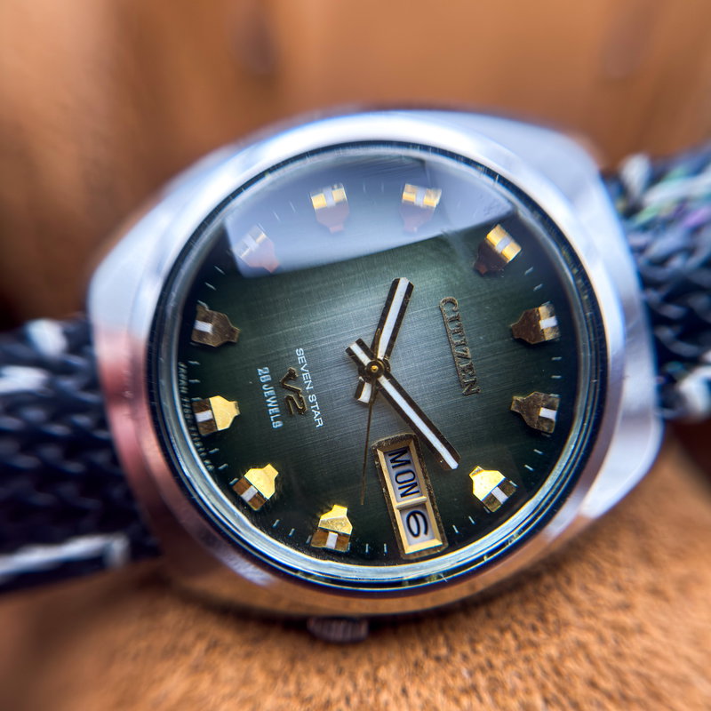 Citizen Citizen - Seven Star V2 "Gradient Green Sunburst" 輝面 (Kimetsu) – Radiant Surface - No reserve price - 4-770871 Y - Men - 1972 vintage watch - image 22