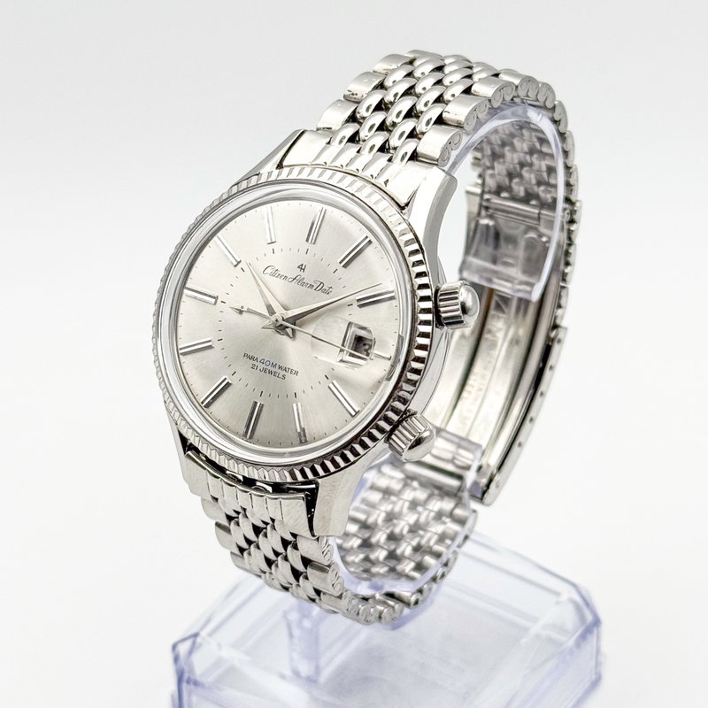 Citizen Citizen - Alarm Date [Near-Mint] 銀光 (Ginkō) – Silver Light - No Reserve Price - ALDS 51301 - Men - 1970 vintage watch - image 2