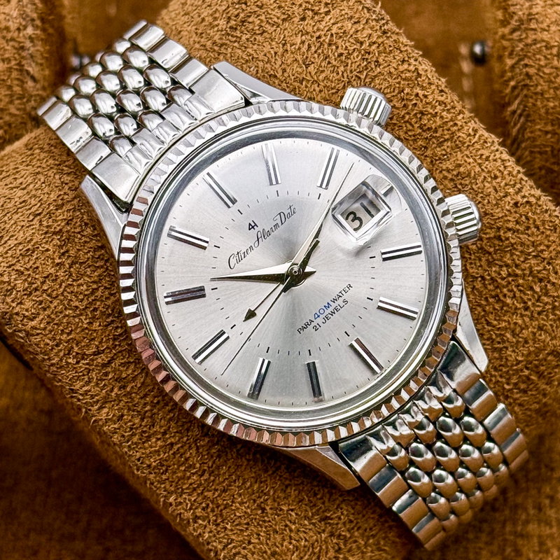 Citizen Citizen - Alarm Date [Near-Mint] 銀光 (Ginkō) – Silver Light - No Reserve Price - ALDS 51301 - Men - 1970 vintage watch - image 11