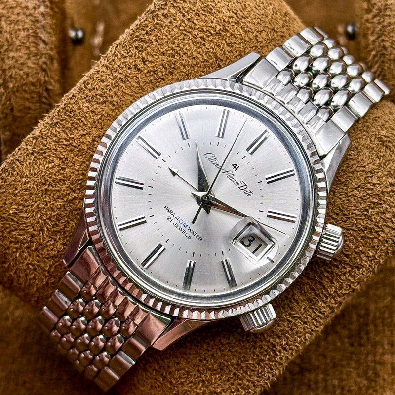 Citizen Citizen - Alarm Date [Near-Mint] 銀光 (Ginkō) – Silver Light - No Reserve Price - ALDS 51301 - Men - 1970 vintage watch - image 12