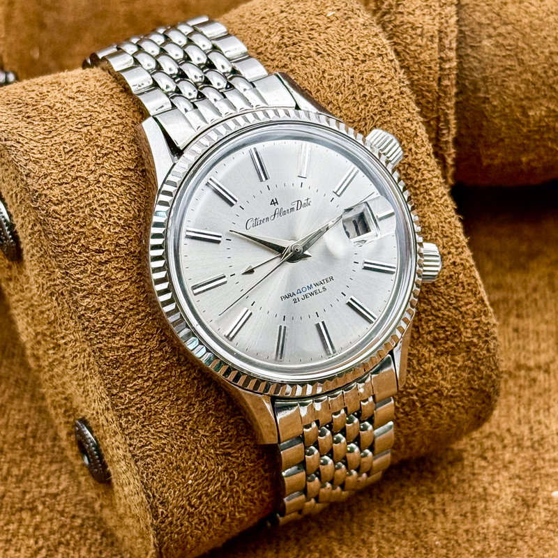 Citizen Citizen - Alarm Date [Near-Mint] 銀光 (Ginkō) – Silver Light - No Reserve Price - ALDS 51301 - Men - 1970 vintage watch - image 14