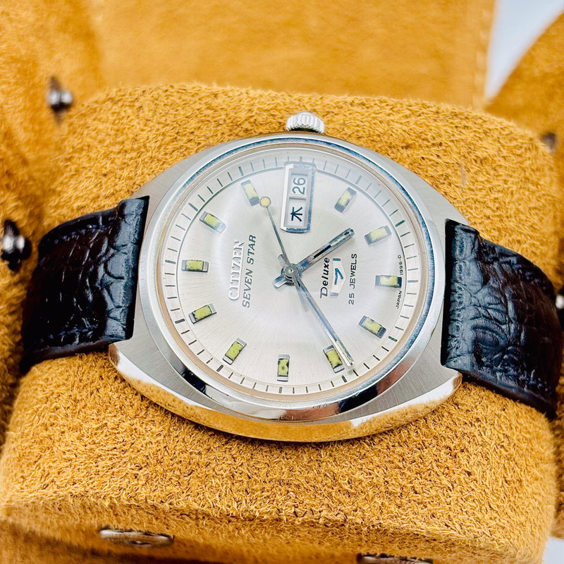 Citizen Citizen - Seven Star Deluxe 光紋 (Kōmon) – Pattern of Light - No Reserve Price - 3946-AT - Men - 1978 vintage watch - image 3