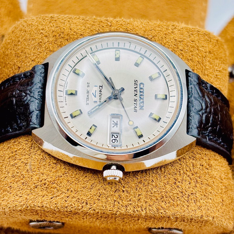 Citizen Citizen - Seven Star Deluxe 光紋 (Kōmon) – Pattern of Light - No Reserve Price - 3946-AT - Men - 1978 vintage watch - image 6