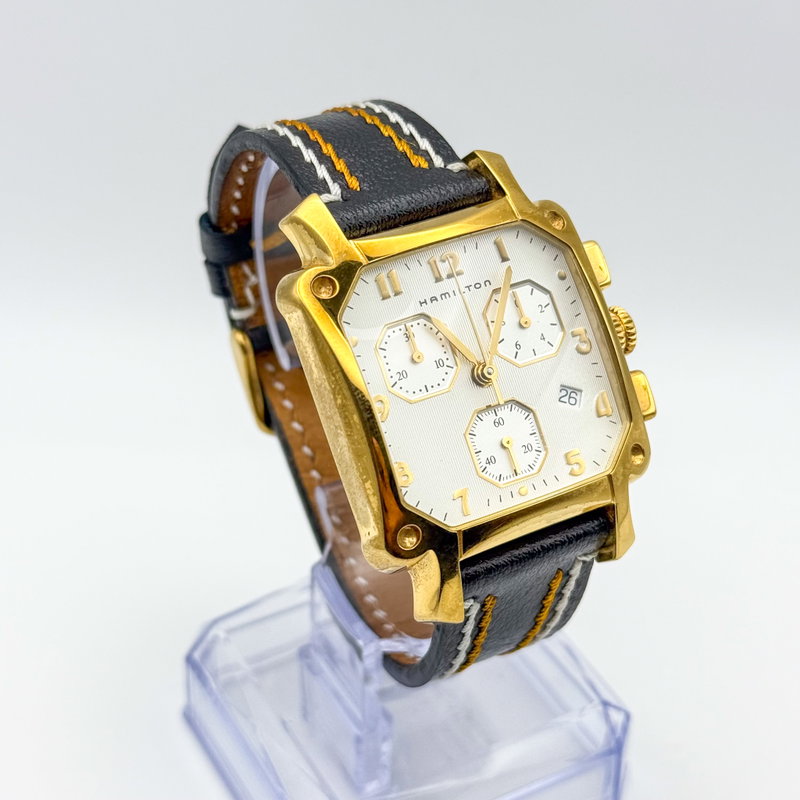 Hamilton Hamilton - Square Chronograph - No reserve price - 6318 - Men - 1990-1999 vintage watch - image 4