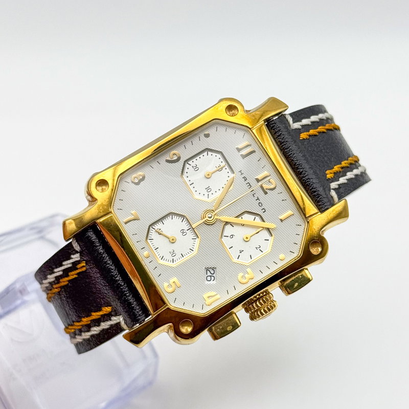 Hamilton Hamilton - Square Chronograph - No reserve price - 6318 - Men - 1990-1999 vintage watch - image 8