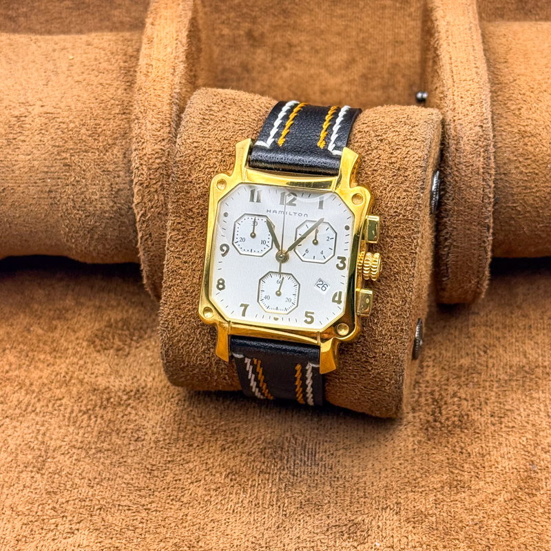 Hamilton Hamilton - Square Chronograph - No reserve price - 6318 - Men - 1990-1999 vintage watch - image 9