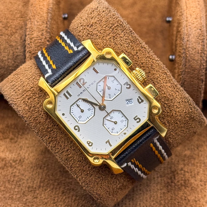 Hamilton Hamilton - Square Chronograph - No reserve price - 6318 - Men - 1990-1999 vintage watch - image 15