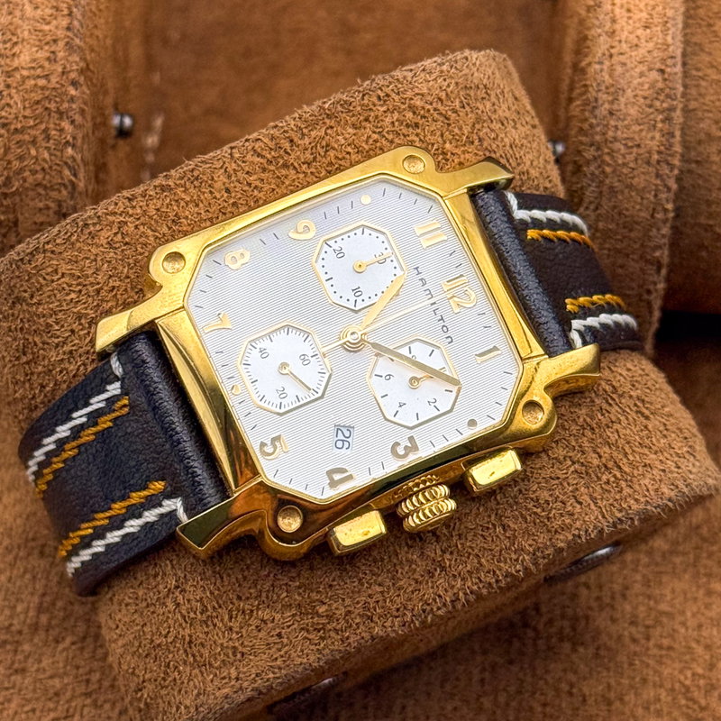 Hamilton Hamilton - Square Chronograph - No reserve price - 6318 - Men - 1990-1999 vintage watch - image 16