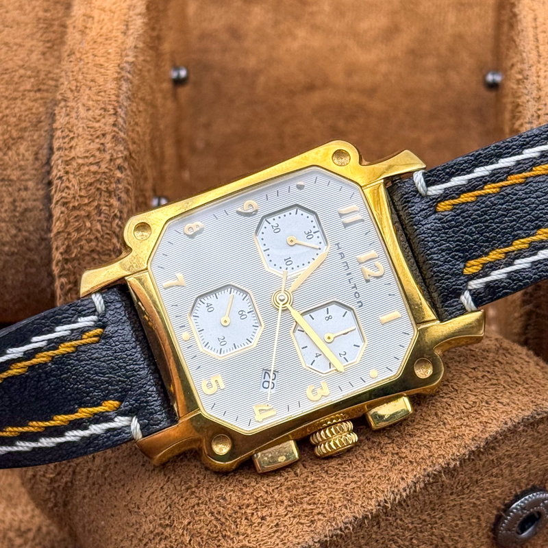 Hamilton Hamilton - Square Chronograph - No reserve price - 6318 - Men - 1990-1999 vintage watch - image 25