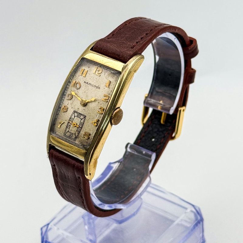 Hamilton Hamilton - Art Deco Tonneau [14K GOLD-FILLED] - No Reserve Price - H083846 - Men - 1930 vintage watch - image 2