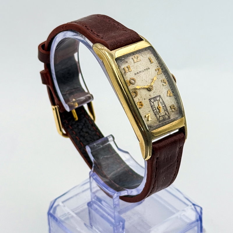 Hamilton Hamilton - Art Deco Tonneau [14K GOLD-FILLED] - No Reserve Price - H083846 - Men - 1930 vintage watch - image 4