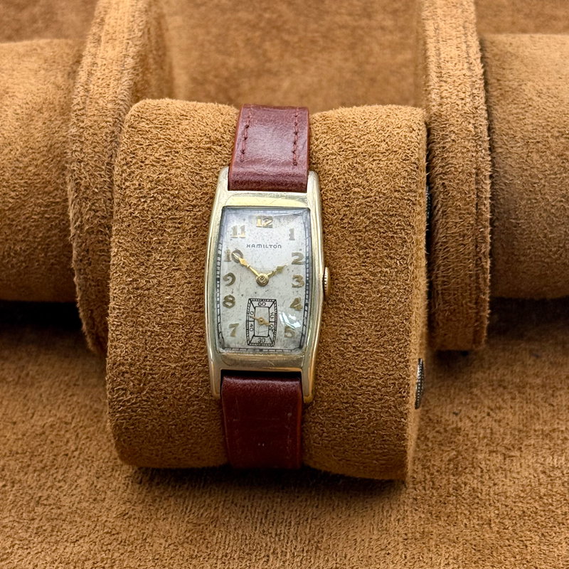 Hamilton Hamilton - Art Deco Tonneau [14K GOLD-FILLED] - No Reserve Price - H083846 - Men - 1930 vintage watch - image 9