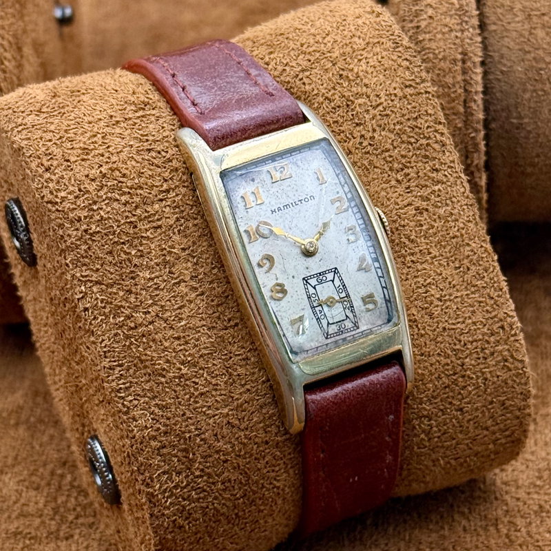 Hamilton Hamilton - Art Deco Tonneau [14K GOLD-FILLED] - No Reserve Price - H083846 - Men - 1930 vintage watch - image 14