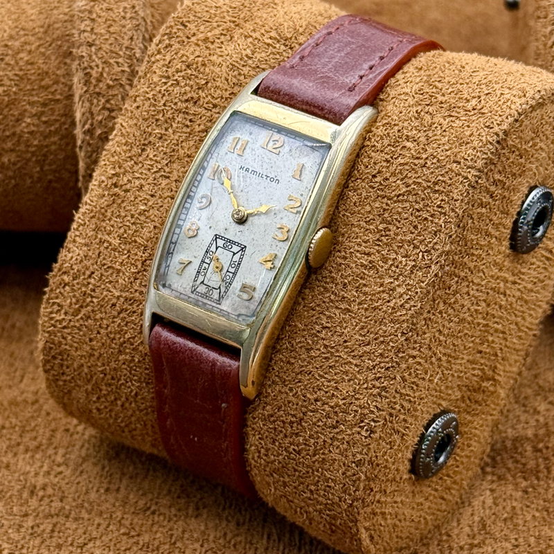 Hamilton Hamilton - Art Deco Tonneau [14K GOLD-FILLED] - No Reserve Price - H083846 - Men - 1930 vintage watch - image 16