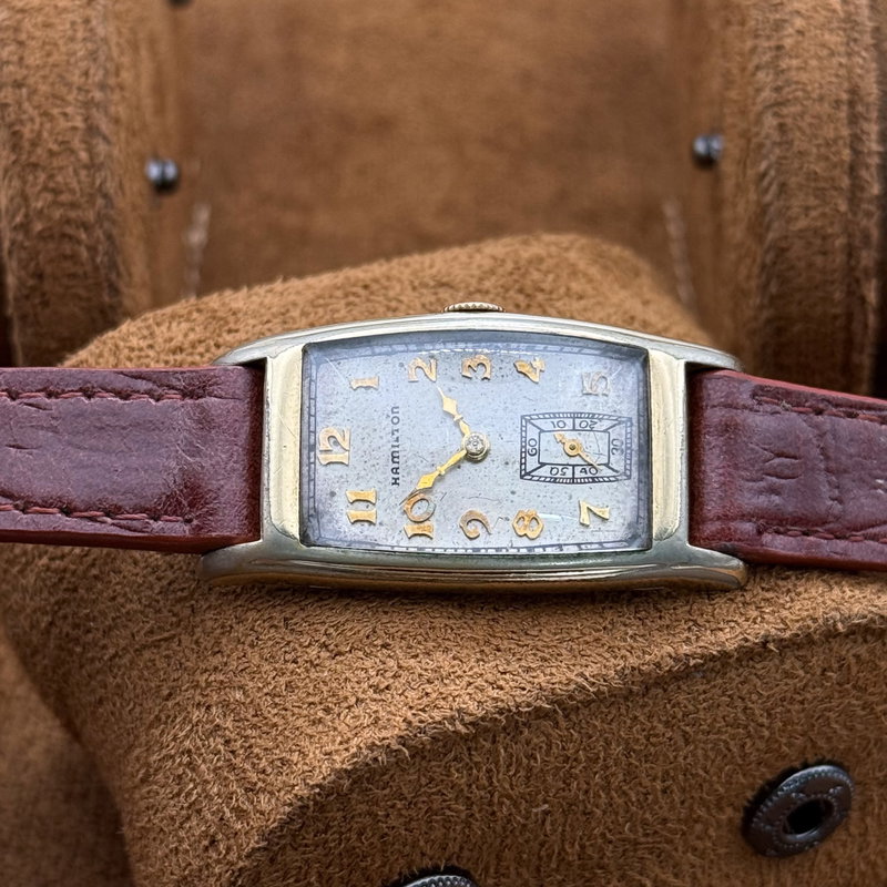 Hamilton Hamilton - Art Deco Tonneau [14K GOLD-FILLED] - No Reserve Price - H083846 - Men - 1930 vintage watch - image 19